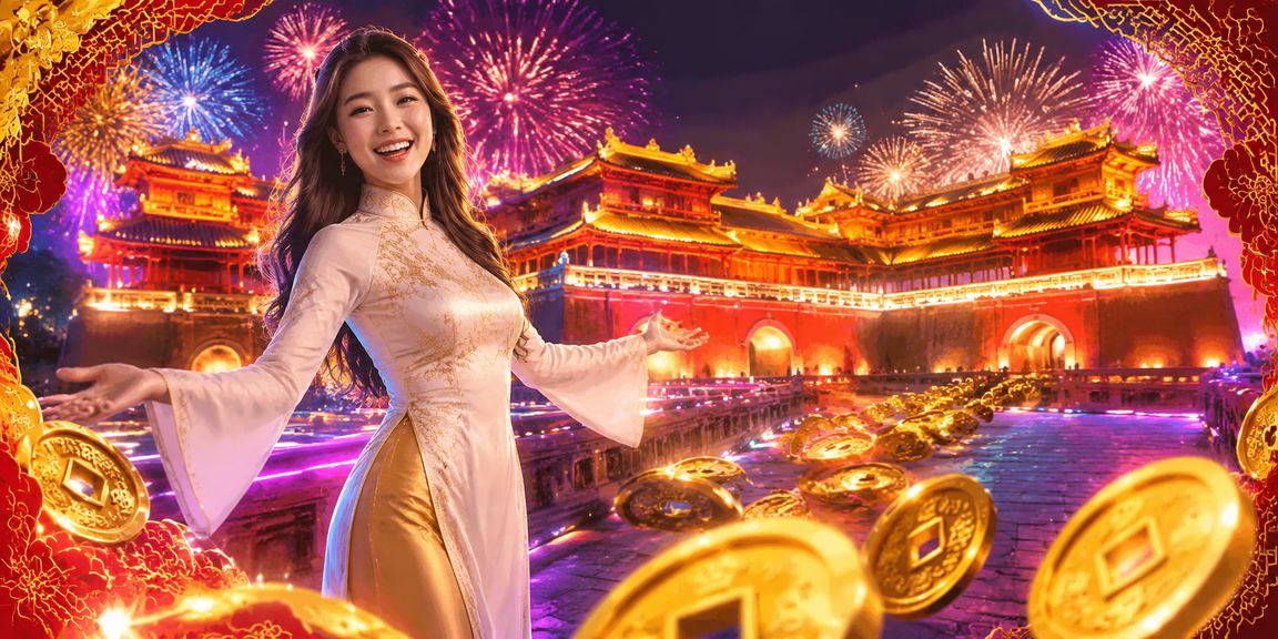 Màn hình esports với ánh đèn neon tại Huế về đêm